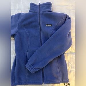 Purple Fleece Columbia Zip Up